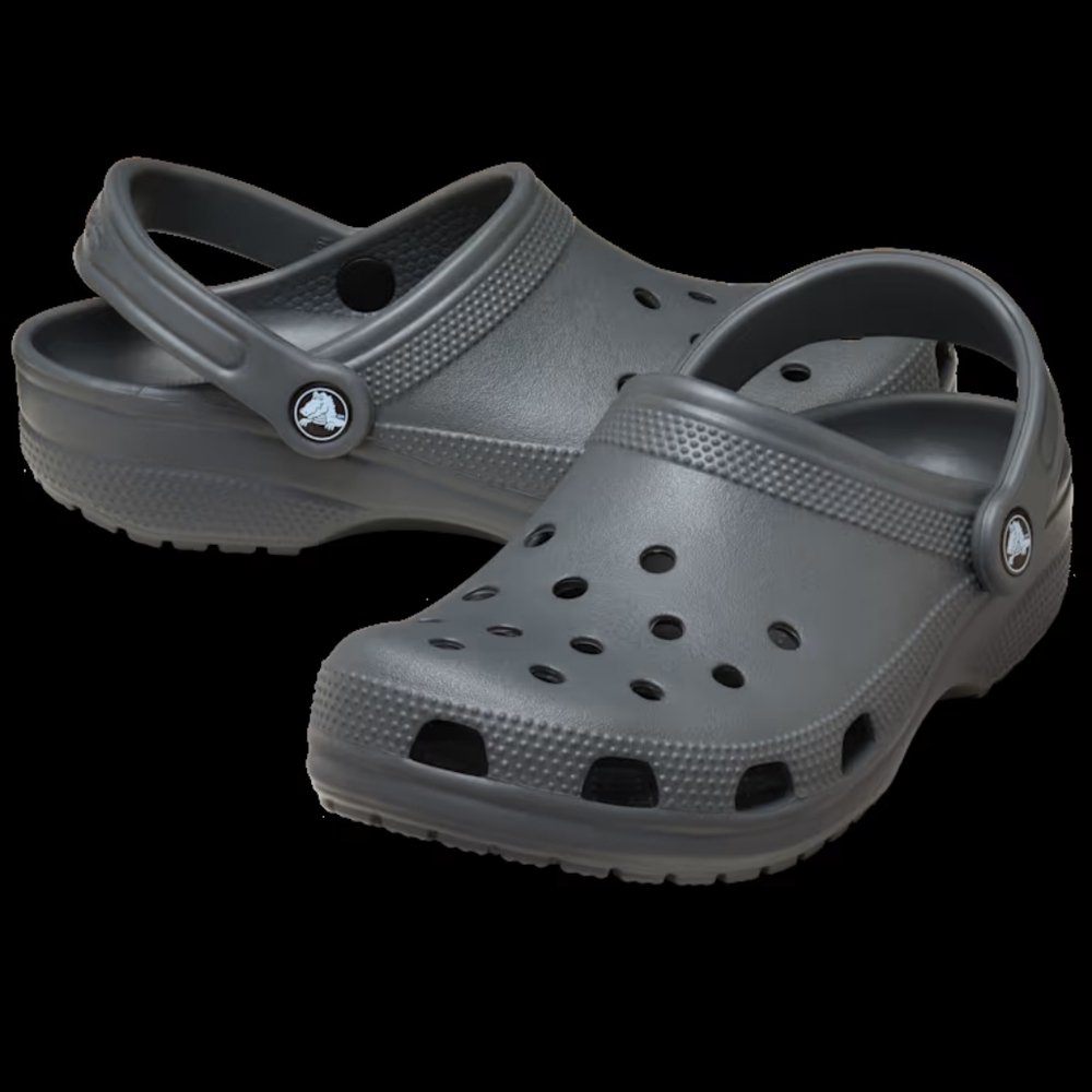 Gray Clogs with Strap - Picture 2 of 7